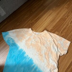 Abound Tie-Dye Kids Shirt - Blue and Peach